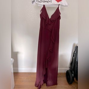 Burgundy Bridesmaid Dress